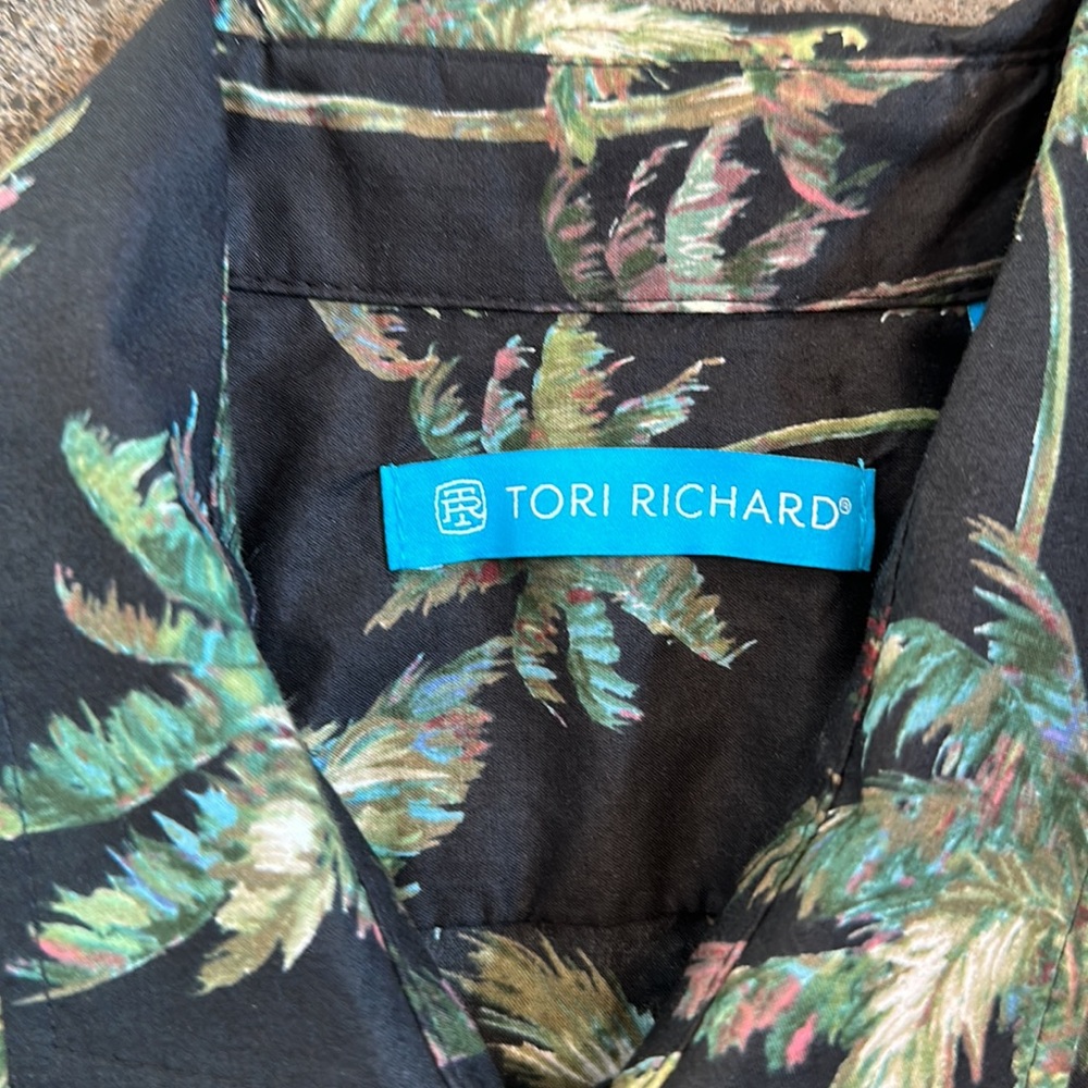 TORI RICHARD PAINTED PALMS SHIRT - Picture 2 of 2